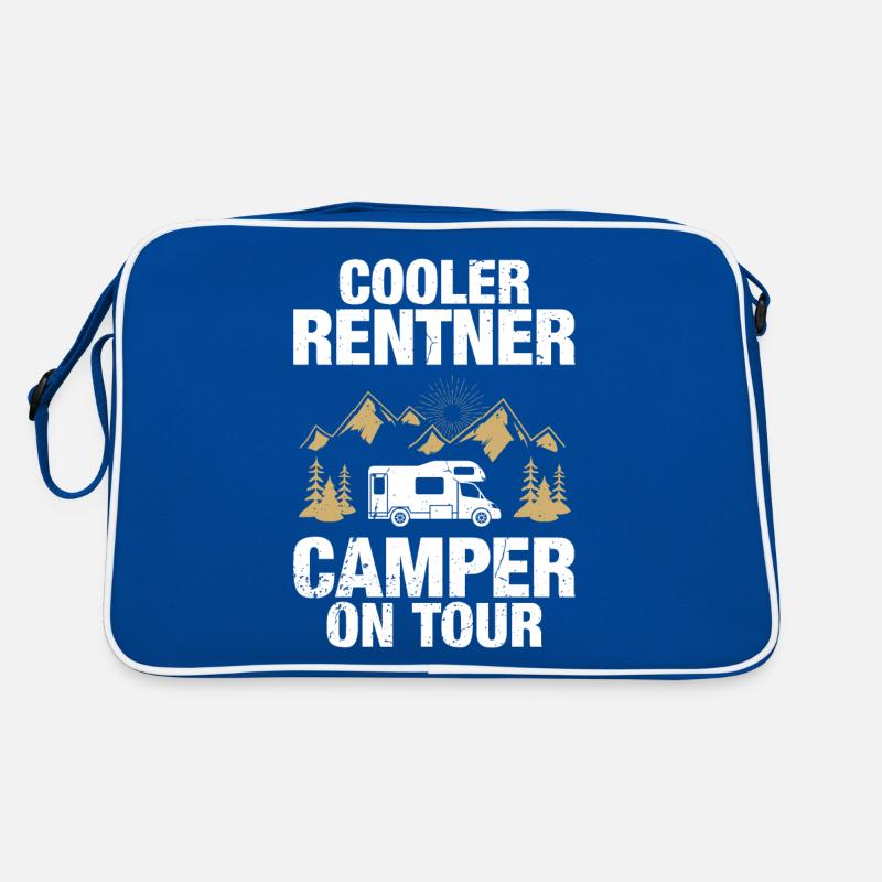 Cooler Rentner Wohnmobil Rente Camper Opa Geschenk Retro Tasche
