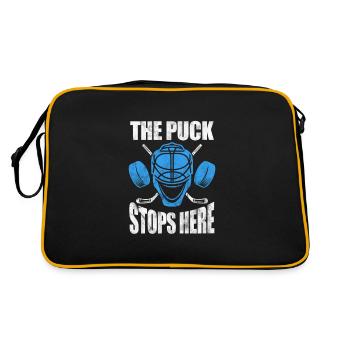 Masque de hockey sur glace Hockey Hockey Gardien de but Cadeau - Sac Retro - noir/or - Dos