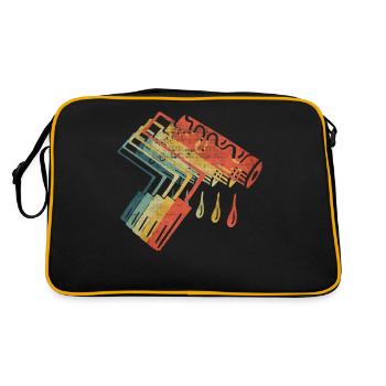 Paint Roller Retro Vintage Color - Retro Bag - black/gold - Back