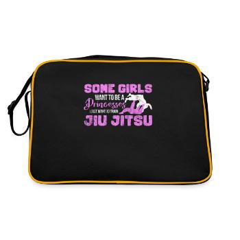 Jiu Jitsu Bjj Martial Arts Jiu-Jitsu Fight Gift - Retro Bag - black/gold - Back