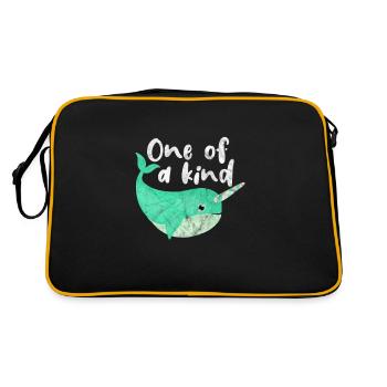 Narwhal - Retro Bag - black/gold - Back