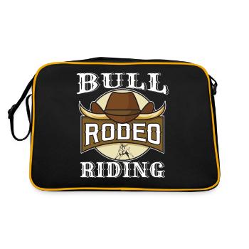 RODEO BULL RIDING - Sac Retro - noir/or - Dos