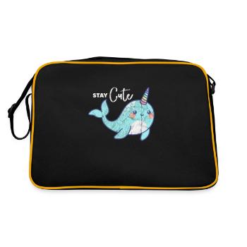 Narwhal - Retro Bag - black/gold - Back