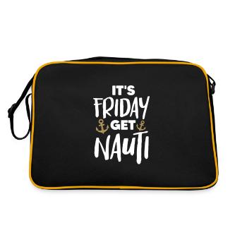 Captain - Retro Bag - black/gold - Back