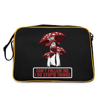 Fly agaric Fly agaric Mushroom Pickers - Retro Bag - black/gold - Back