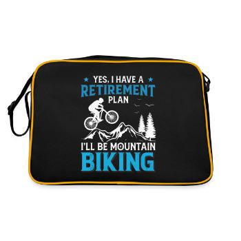 Plan De Retraite - Vélo De Montagne - Sac Retro - noir/or - Dos