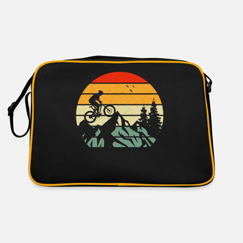 Coucher De Soleil Vintage Idée Cadeau Vtt Sac Retro