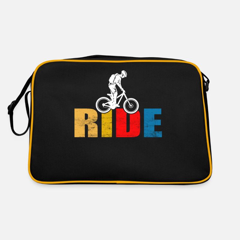 RIDE VTT - Sac Retro - noir/or