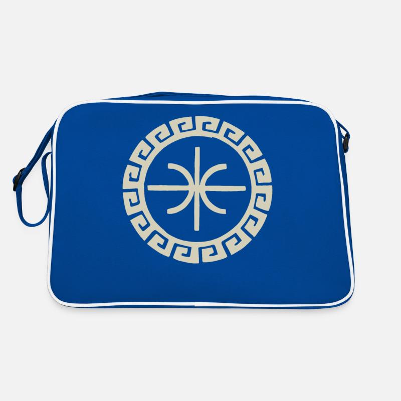 Delphic Epsilon - Ancient Greek Symbol Design Retro Bag