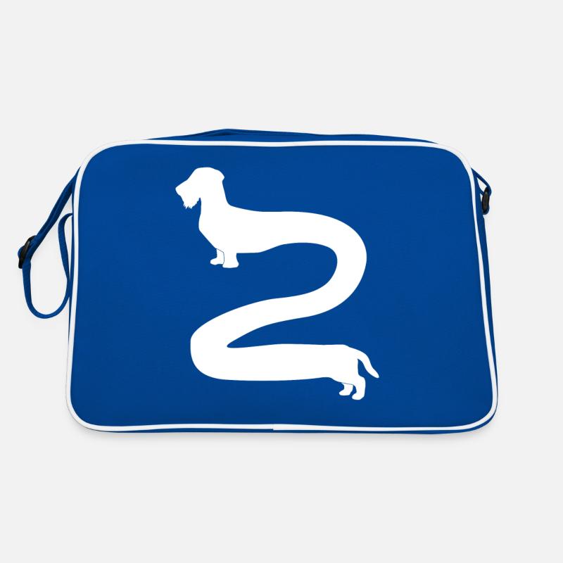 Rough-haired dachshund long dachshund Retro Bag