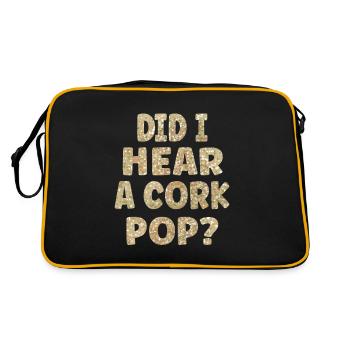 Ai-je entendu un bouchon éclater? - Sac Retro - noir/or - Dos