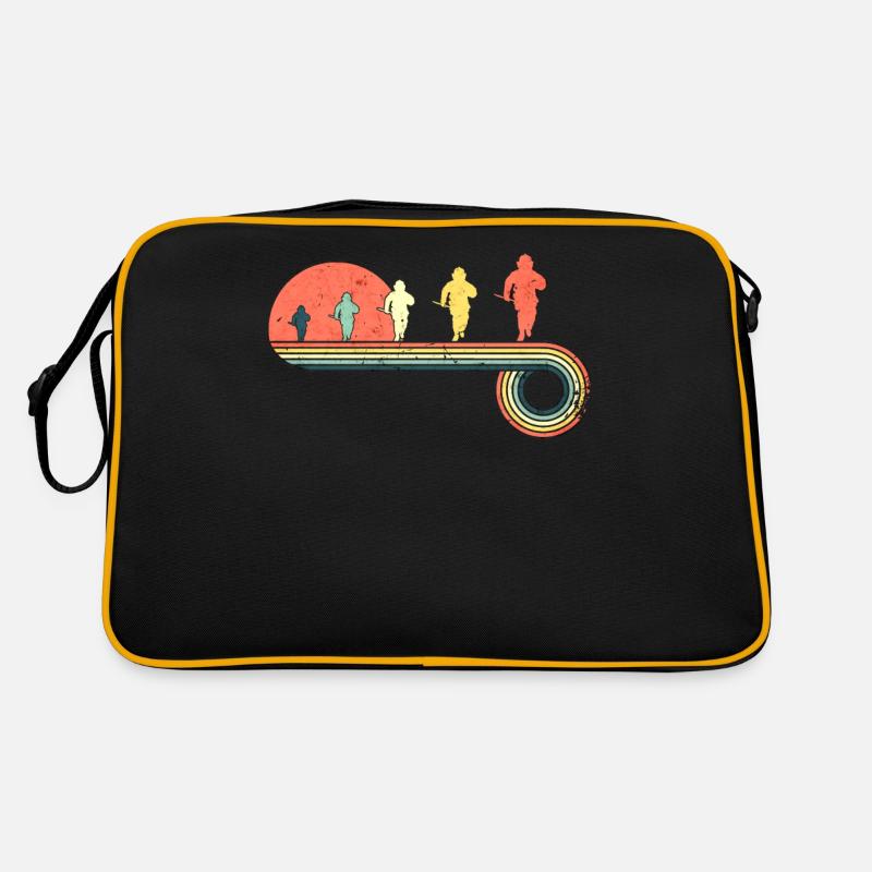 Feuerwehrmann, der Retro Tasche