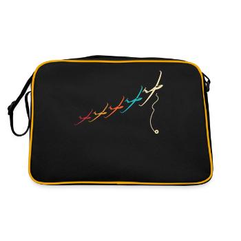 Glider Gliding Gliding Gliding - Retro Bag - black/gold - Back