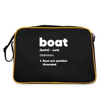Captain - Retro Bag - black/gold - Back