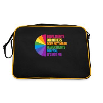 Human rights - Retro Bag - black/gold - Back