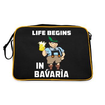 LA VIE COMMENCE EN BAVIÈRE - Sac Retro - noir/or - Dos