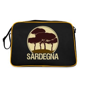 Sardaigne Sardaigne Sardaigne - Sac Retro - noir/or - Dos