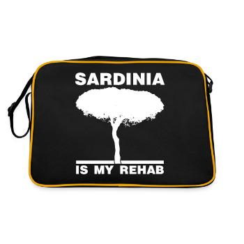 Sardaigne Sardaigne Arbre Sardaigne - Sac Retro - noir/or - Dos