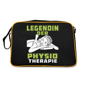LEGENDIN DER PHYSIOTHERAPIE - Retro Tasche - Schwarz/Gold - Hinten