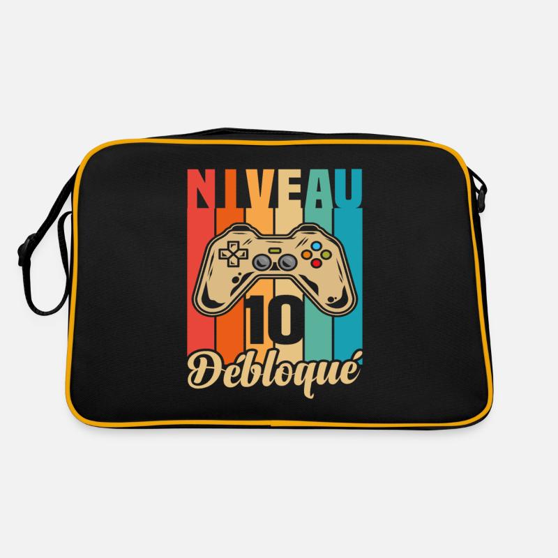 Niveau 10 Débloqué - Sac Retro - noir/or