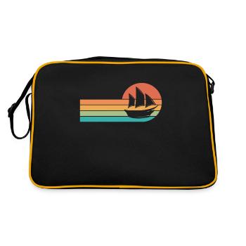 Captain - Retro Bag - black/gold - Back