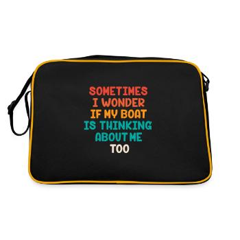 Captain - Retro Bag - black/gold - Back