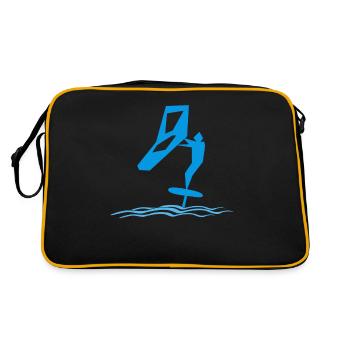 Wing Foiling Hydrofoiling Wing Surf - Retro Bag - black/gold - Back