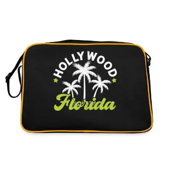 Hollywood Floride États-Unis Voyage de vacances - Sac Retro - noir/or - Dos