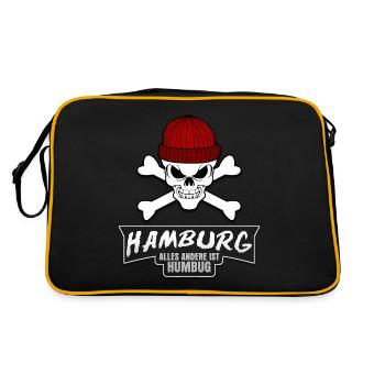 Hambourg et Humbug St. Pauli - Sac Retro - noir/or - Dos