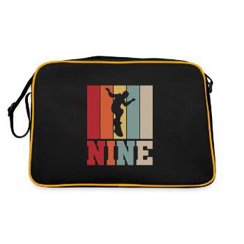 Skateboard 9th birthday - Retro Bag - black/gold - Back