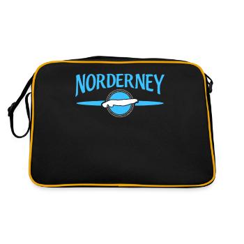 Norderney Île de la mer du Nord Mer du Nord - Sac Retro - noir/or - Dos