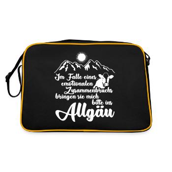 Allgäu Randonnée Vacances Allgäuer - Sac Retro - noir/or - Dos