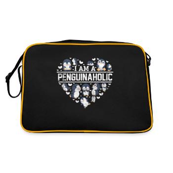 Pinguin - Retro Tasche - Schwarz/Gold - Hinten