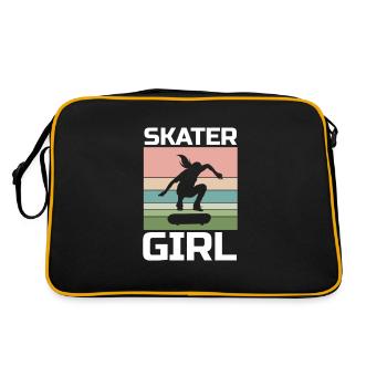 Skate Skater Fille - Sac Retro - noir/or - Dos