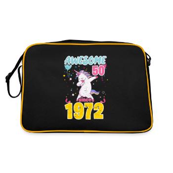 Licorne du 50e anniversaire - Sac Retro - noir/or - Dos