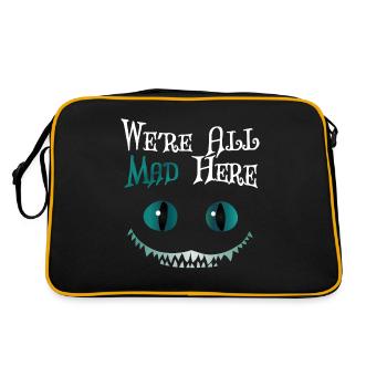 Nous sommes tous fous ici - Cheshire Cat - Sac Retro - noir/or - Dos