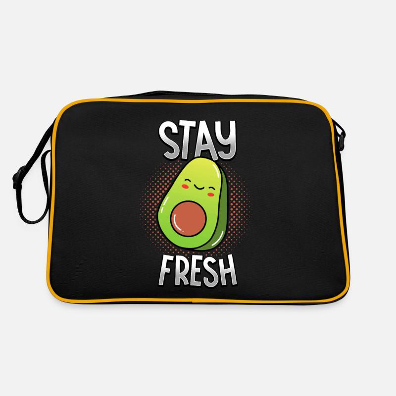 Avocado - Stay Fresh - Dancing Vegetables Retro Bag
