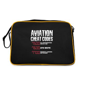 Cadeau Pilot Airplane Flying Flyer - Sac Retro - noir/or - Dos