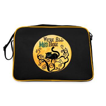 Nous sommes tous fous ici - Cheshire Cat - Sac Retro - noir/or - Dos