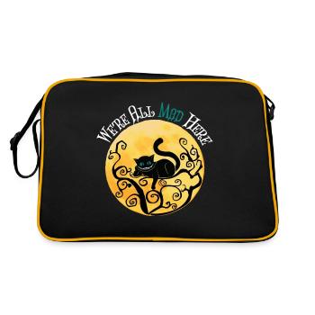 Nous sommes tous fous ici - Cheshire Cat - Sac Retro - noir/or - Dos