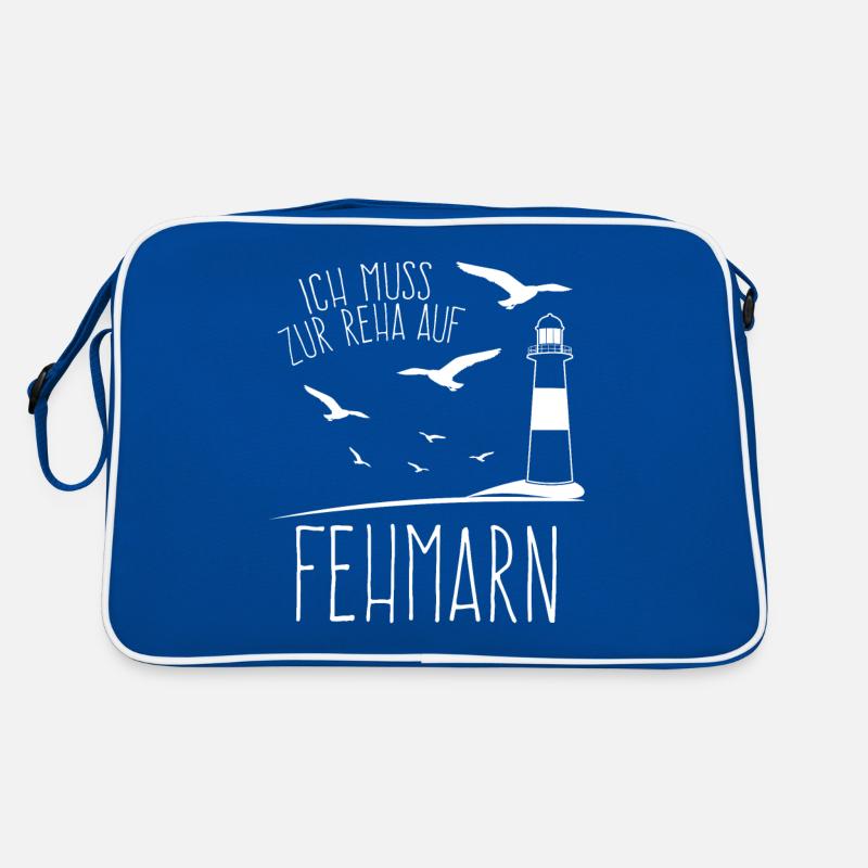 Fehmarn Fehmarnsundbrücke Fehmarnsund Retro Tasche