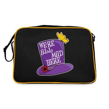 We're All Mad Here - Mad Hatter Top Hat - Retro Bag - black/gold - Back