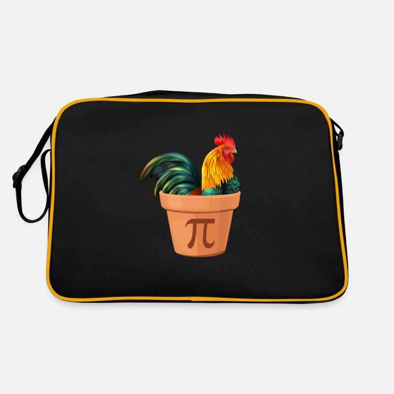 Poulet Pi Math Poulets Coq Cadeau Sac Retro