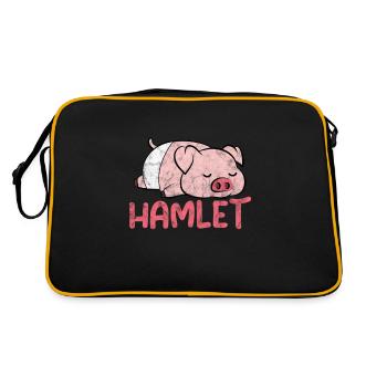 Cochon Cochon PorcLet Semer Des Cochons Cadeau - Sac Retro - noir/or - Dos