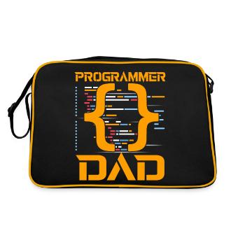 Programmer Dad - Retro Bag - black/gold - Back