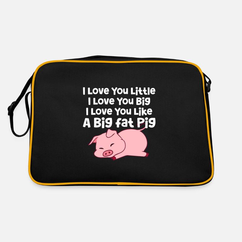 Schwein Retro Tasche