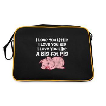 Cochon Cochon PorcLet Semer Des Cochons Cadeau - Sac Retro - noir/or - Dos