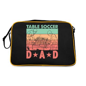 Table Soccer Dad - Retro Bag - black/gold - Back