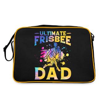 Ultimate Frisbee Dad - Retro Bag - black/gold - Back