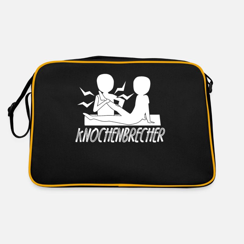 Physio Knochenbrecher Physiotherapeut Retro Tasche